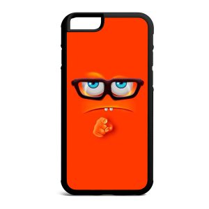قاب گوشی کارتونی نارنجی عینکی case10194